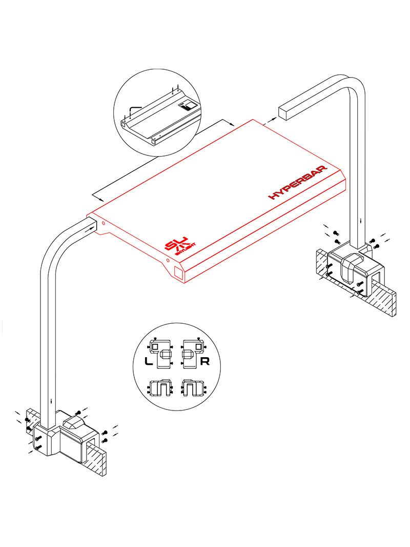 SKYLIGHT-HYPERSPOT-adjustable-holder Skylight Hyperbar - regulowane ramiona - obrazek 1