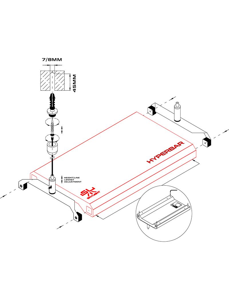 Skylight Hyperbar - hanging kit - Image 1